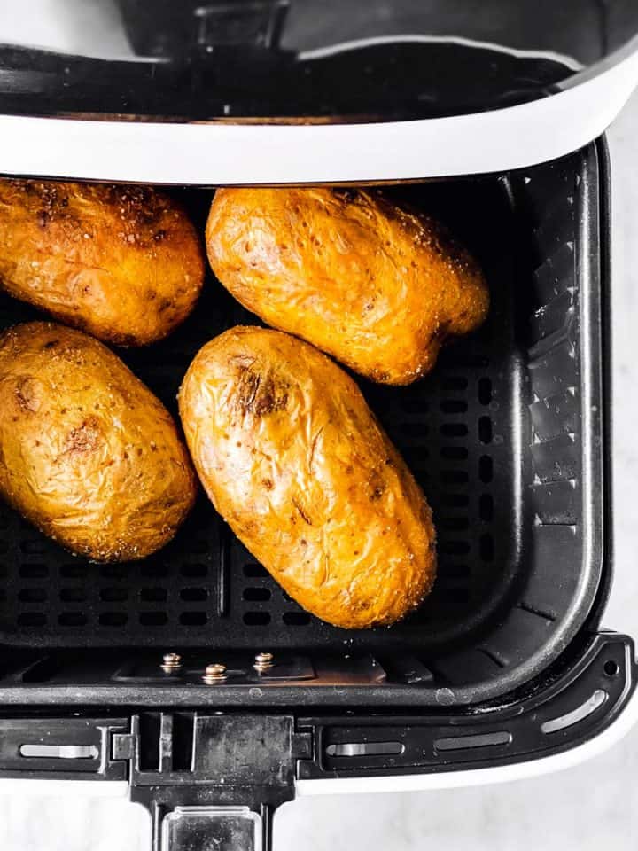 Air Fryer Baked Potatoes Recipe - Savory Nothings