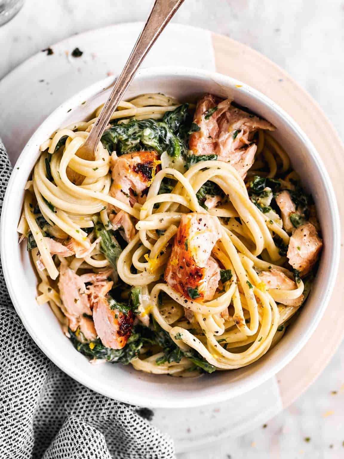 Creamy Salmon Pasta Recipe - Savory Nothings