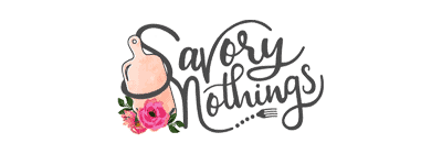 logo for the Savory Nothings brand