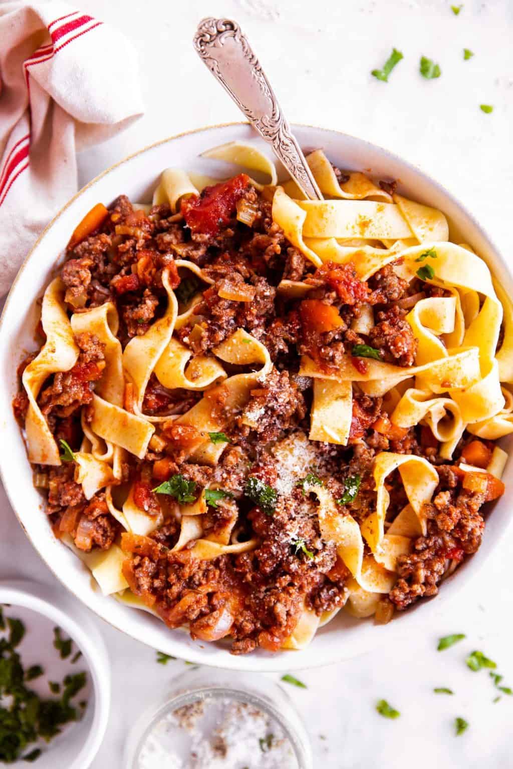 Simple Bolognese Sauce Recipe Savory Nothings   Bolognese Sauce Image 2 1024x1536 