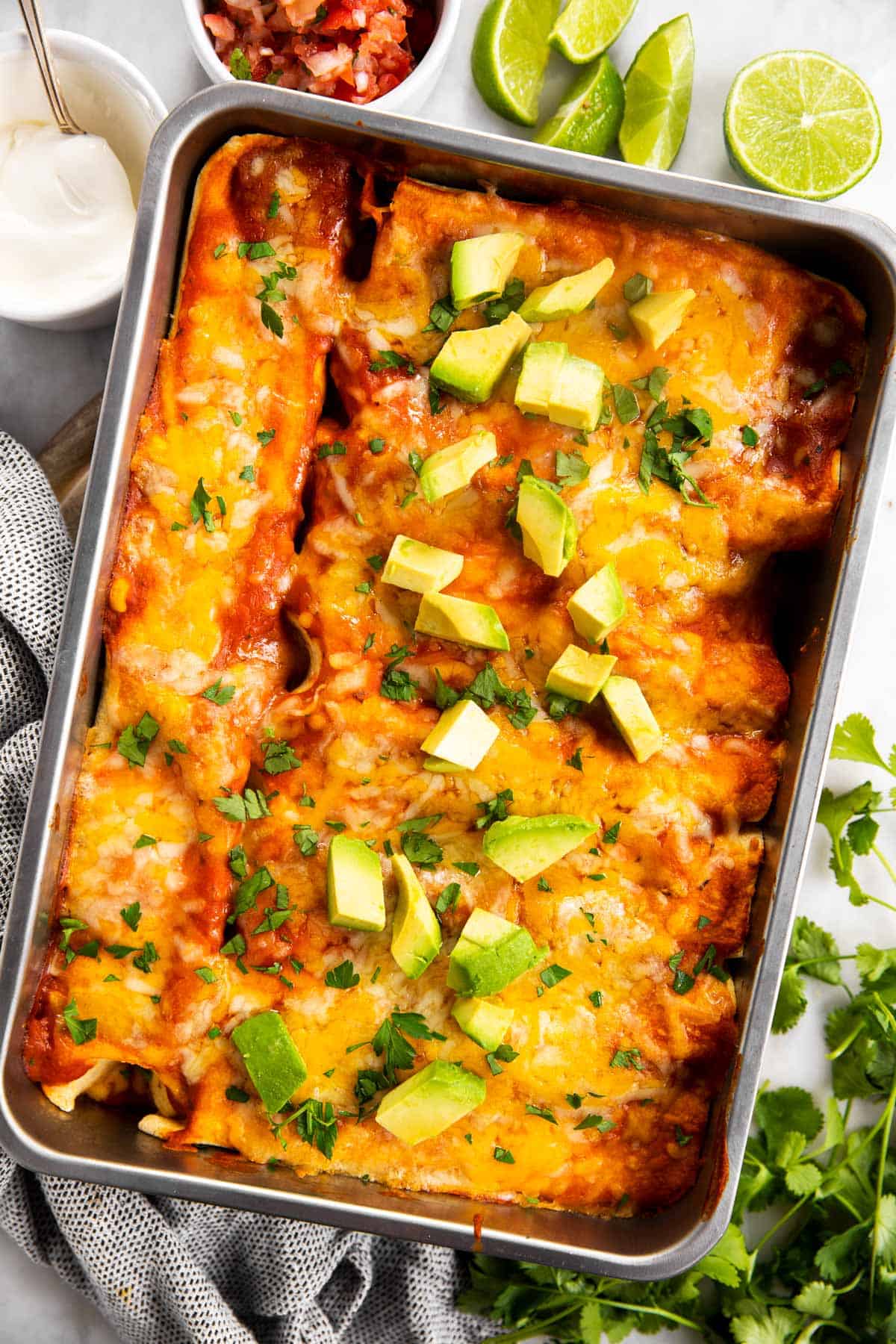 Easy Chicken Enchiladas Recipe Savory Nothings