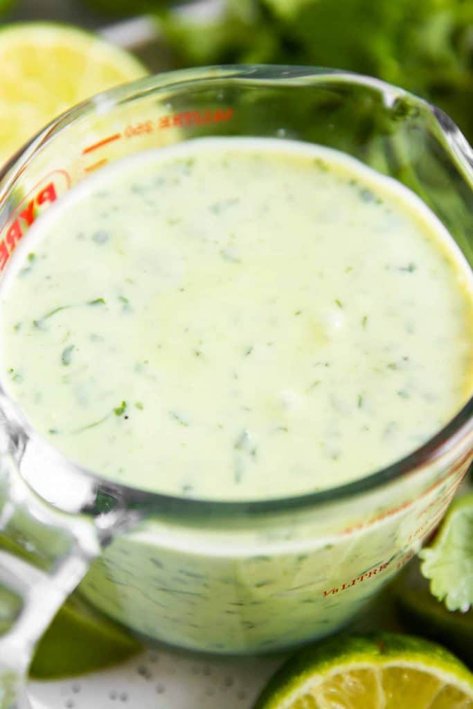 Cilantro Lime Dressing (or Sauce) Recipe - Savory Nothings