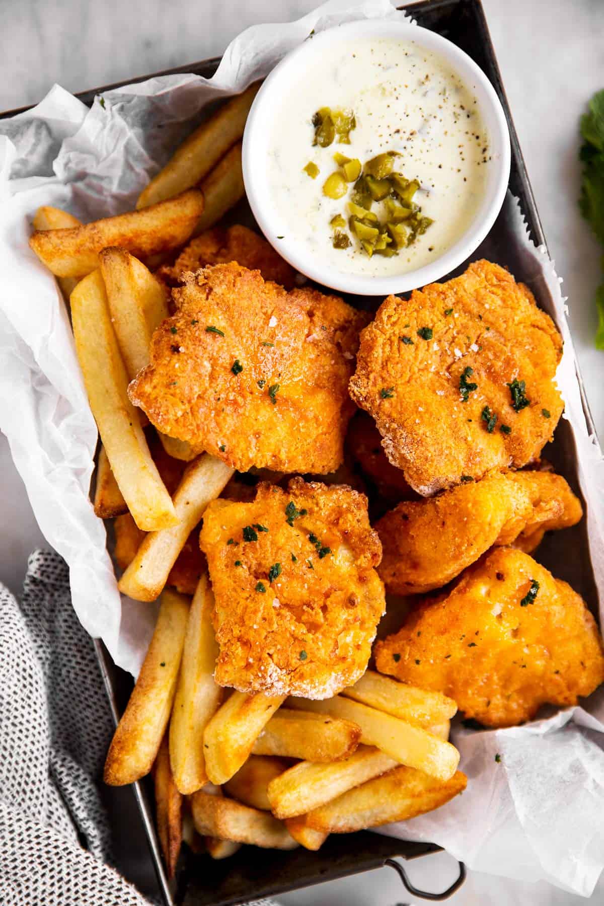 Prepare Crumb Fried Fish And Chips, Easy and tasty