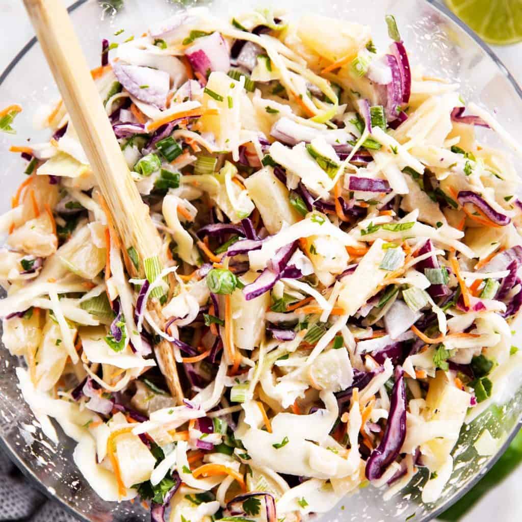 Pineapple Coleslaw Recipe Savory Nothings