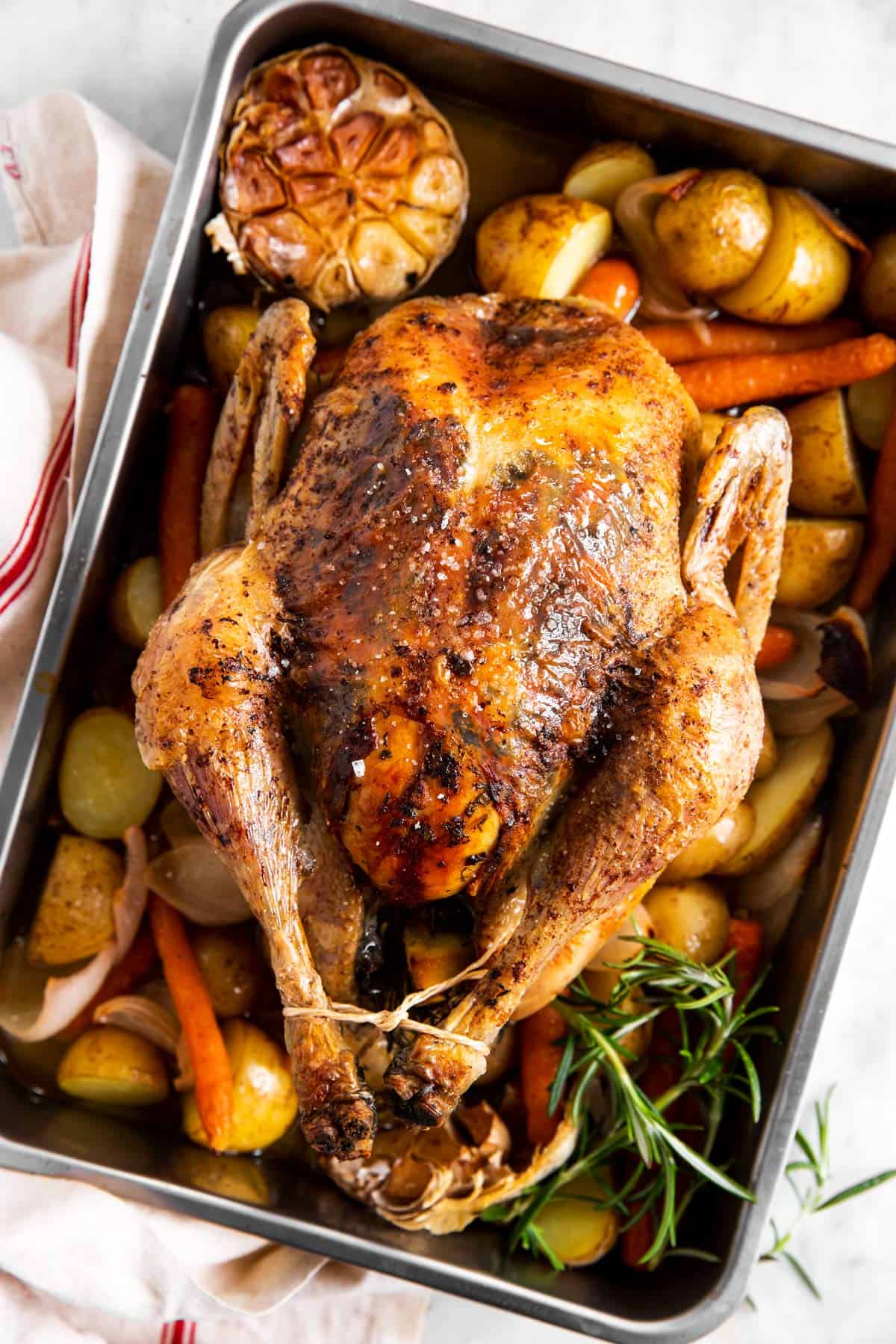 Whole Roasted Chicken Recipe - Savory Nothings