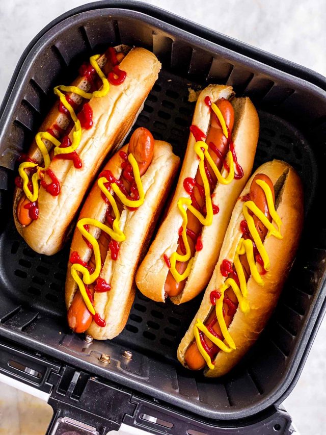 Air Fryer Hot Dogs Recipe - Savory Nothings