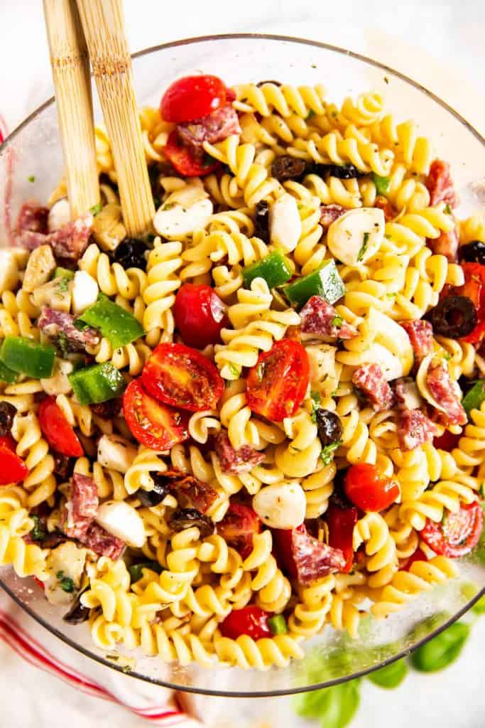 Easy Italian Pasta Salad Recipe - Savory Nothings