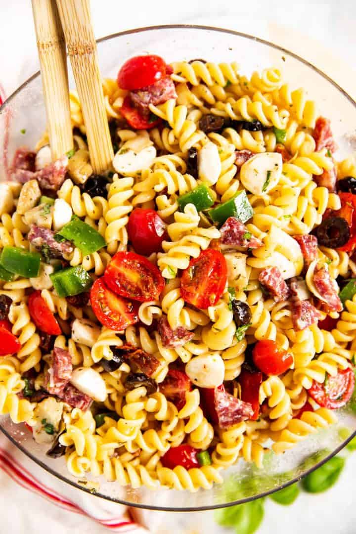 Easy Italian Pasta Salad Recipe - Savory Nothings