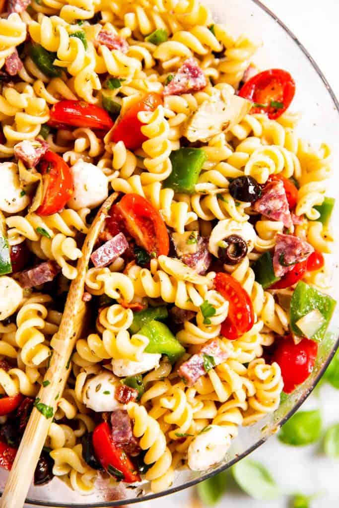 Easy Italian Pasta Salad Recipe - Savory Nothings