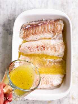 Garlic Butter Lemon Baked Cod Recipe - Savory Nothings