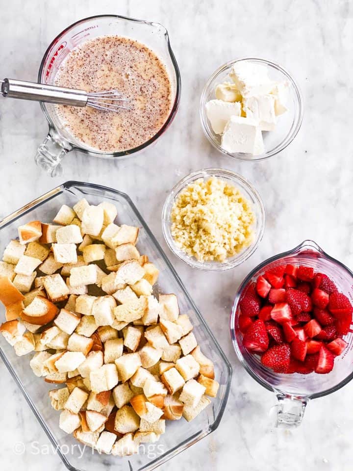 Strawberry French Toast Casserole with Cream Cheese Recipe - Savory ...