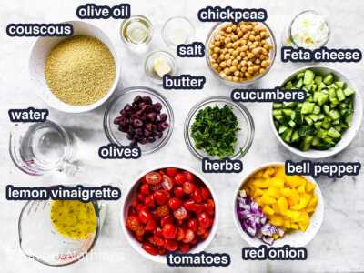 Mediterranean Couscous Salad Recipe - Savory Nothings