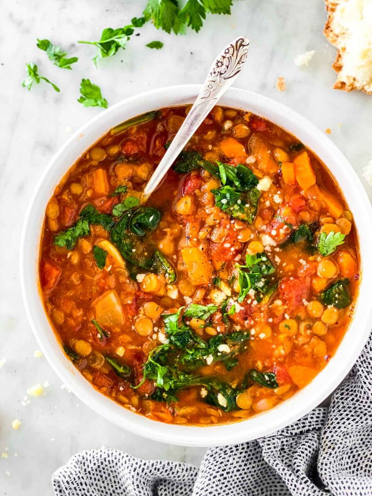 Instant Pot Lentil Soup - Savory Nothings