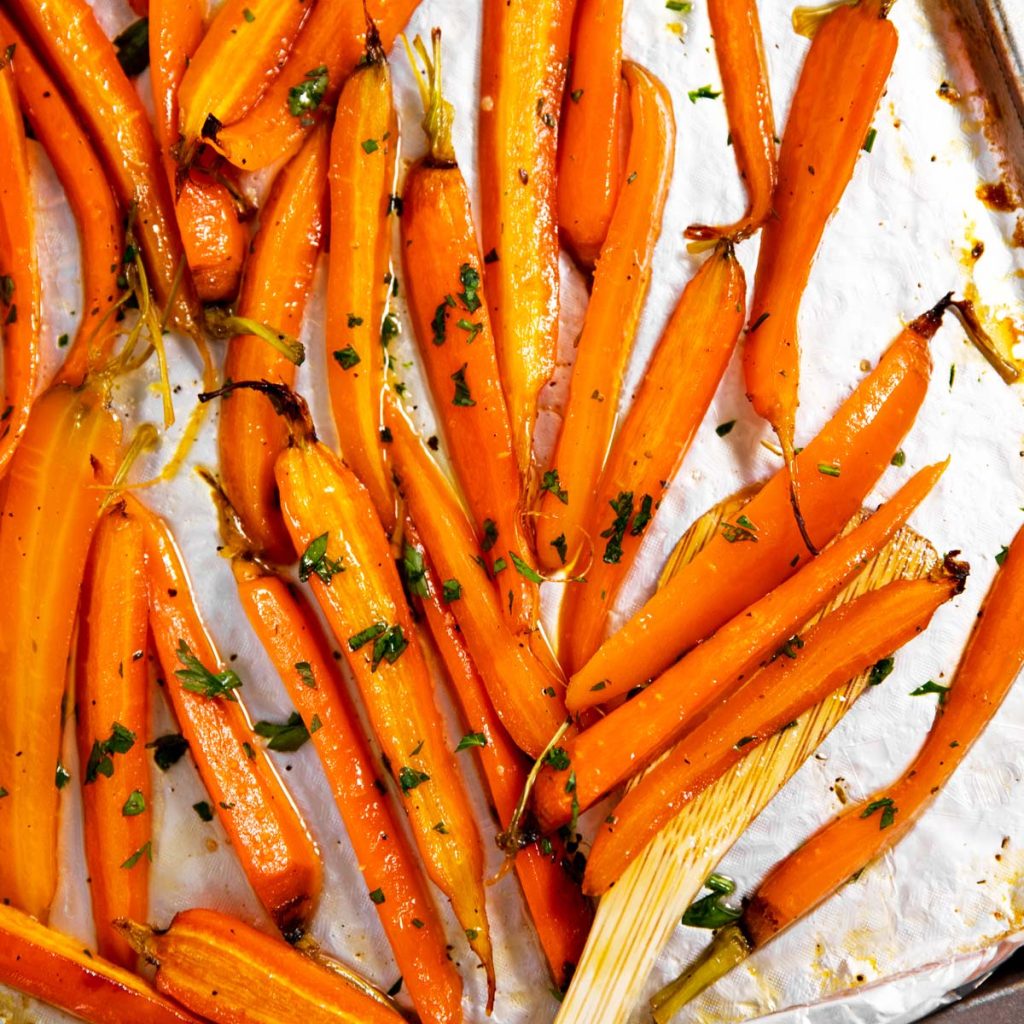 Honey Roasted Carrots - Savory Nothings