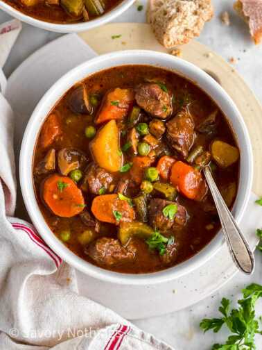 Instant Pot Beef Stew - Savory Nothings