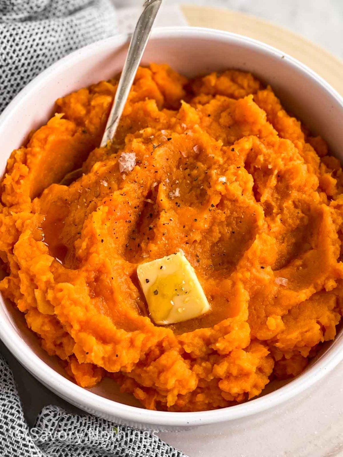 Honey Butter Mashed Sweet Potatoes Savory Nothings