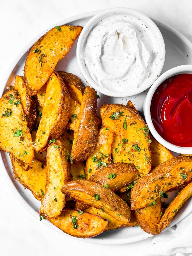 Air Fryer Potato Wedges Recipe - Savory Nothings