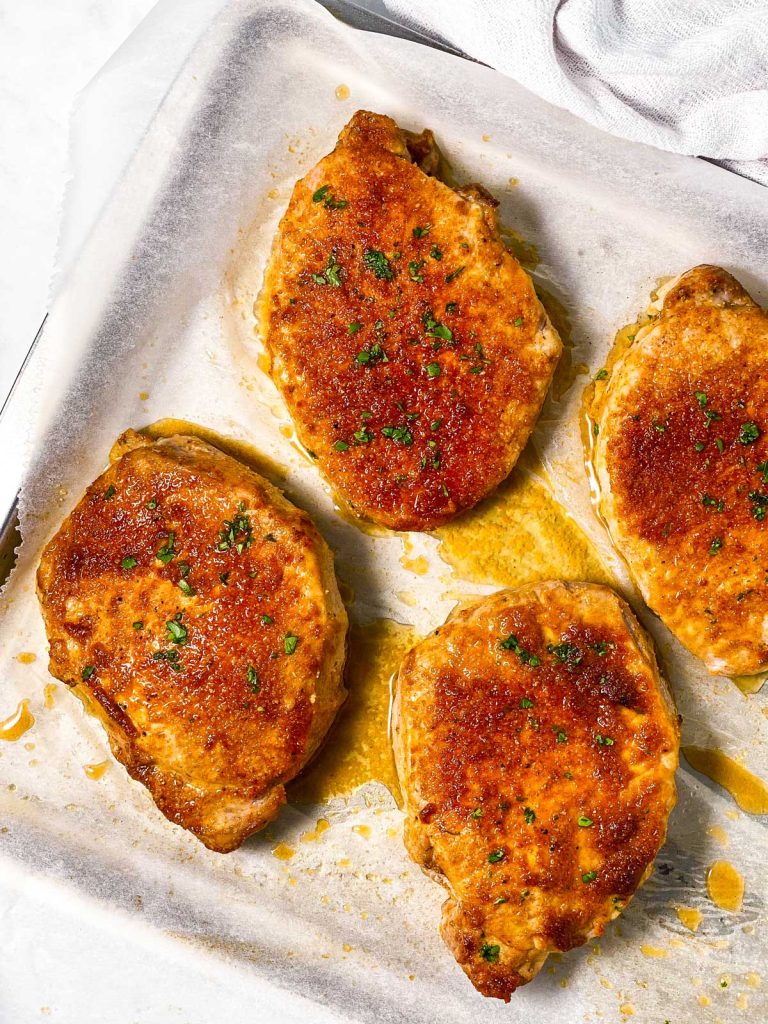 Oven Baked Boneless Pork Chops Recipe - Savory Nothings