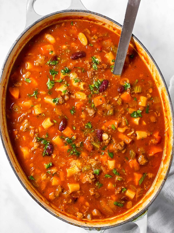 Hearty Pasta Fagioli Soup Recipe | Savory Nothings