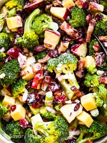 Loaded Broccoli Salad Recipe - Savory Nothings
