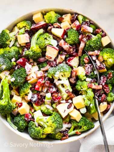 Loaded Broccoli Salad Recipe - Savory Nothings