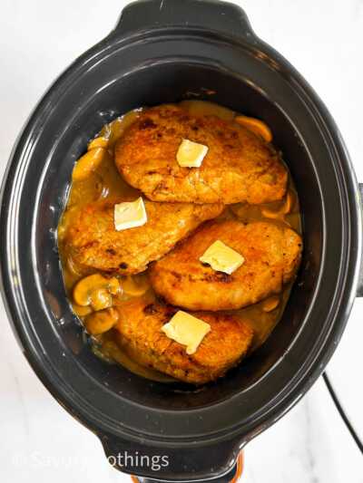 Crock Pot Pork Chops Recipe - Savory Nothings