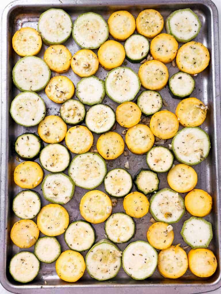 Roasted Summer Squash and Zucchini Recipe - Savory Nothings