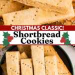 Classic Shortbread Cookies Recipe Image Pin