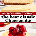 Classic Cheesecake Recipe Image Pin