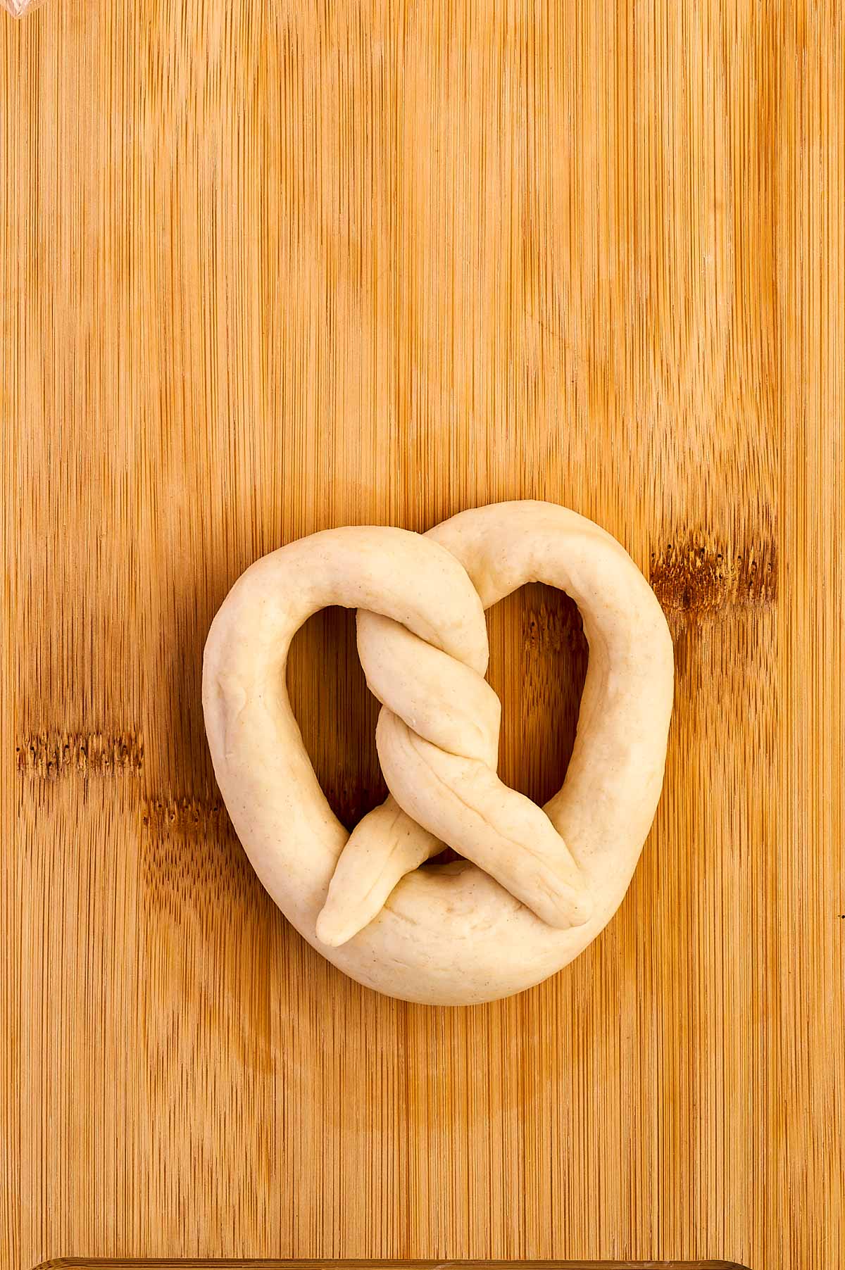 unbaked soft pretzel