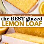 Lemon Loaf Recipe Image Pin