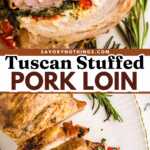 Stuffed Pork Loin Recipe Image Pin