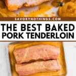 Baked Pork Tenderloin Recipe Image Pin 1