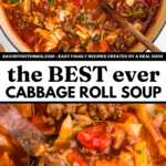 Cabbage Roll Soup Recipe Image Pin