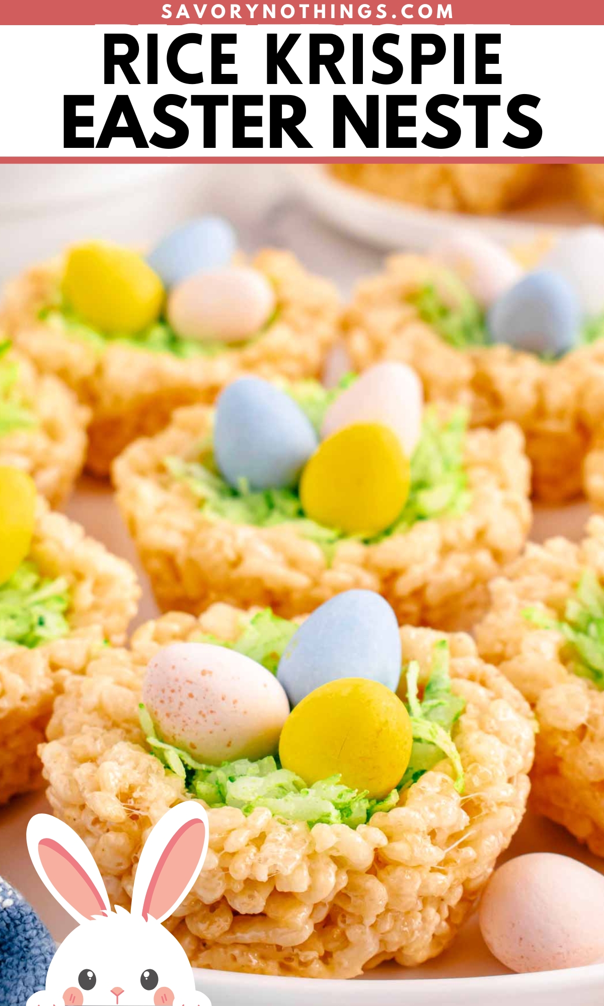 Rice Krispie Easter Nests Pin 1