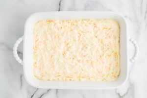 creamed corn casserole before baking